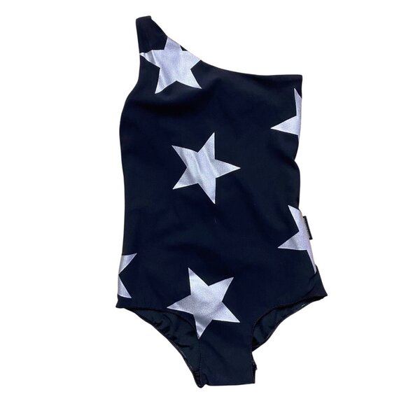 Nununu Star One Strap Swimsuit in Black